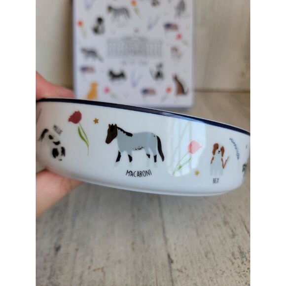 White House one pet bowl cat dog unique home decor figure - Picture 7 of 11